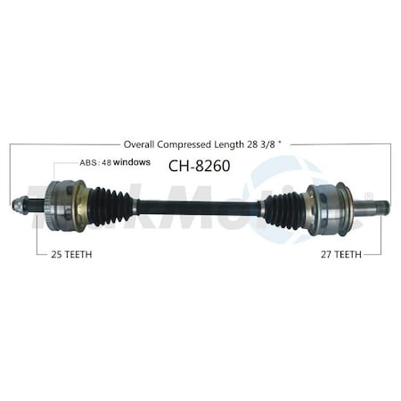 Surtrack Axle Cv Axle Shaft, Ch-8260 CH-8260